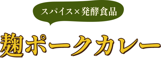 スパイス×発酵食品 麹ポークカレー