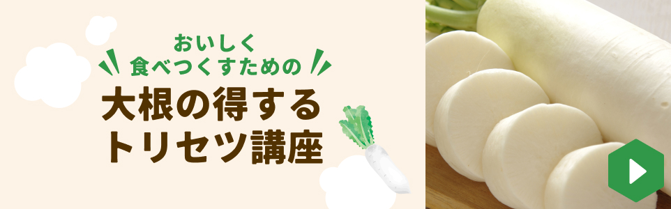 大根の得するトリセツ講座