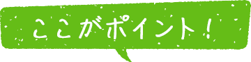 ここがポイント！
