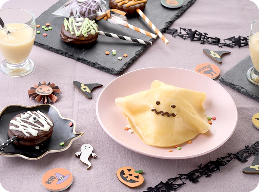 おばけのクレープと怪物のチョコスティック