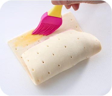 溶き卵を塗る
