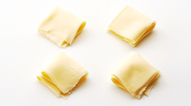 四つ折りのチーズ