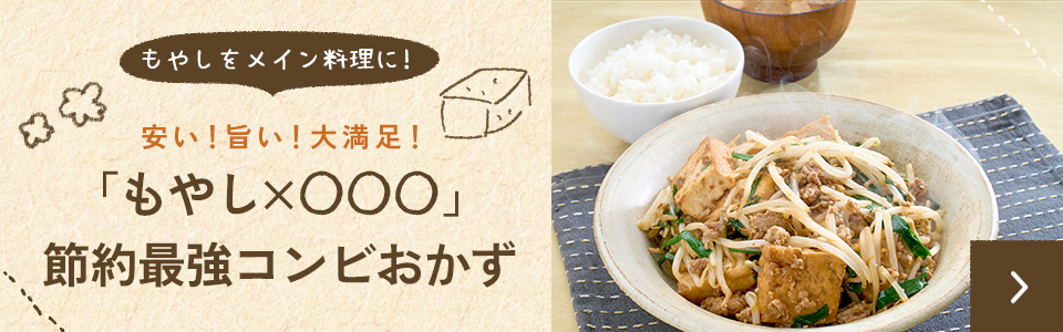 「もやし×◯◯◯」節約最強コンビおかず