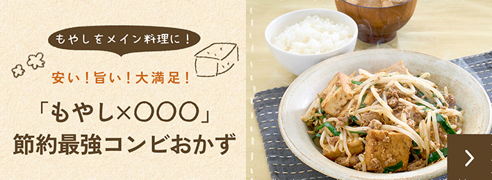 「もやし×◯◯◯」節約最強コンビおかず