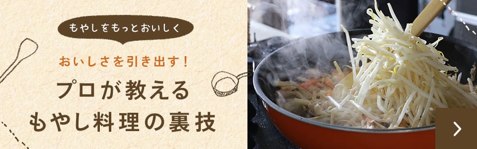 おいしさを引き出す！プロが教えるもやし料理の裏技