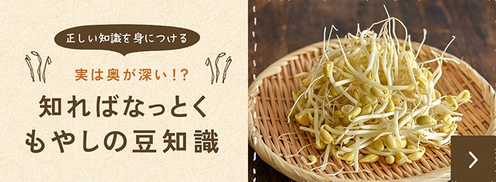 実は奥が深い！？知ればなっとくもやしの豆知識
