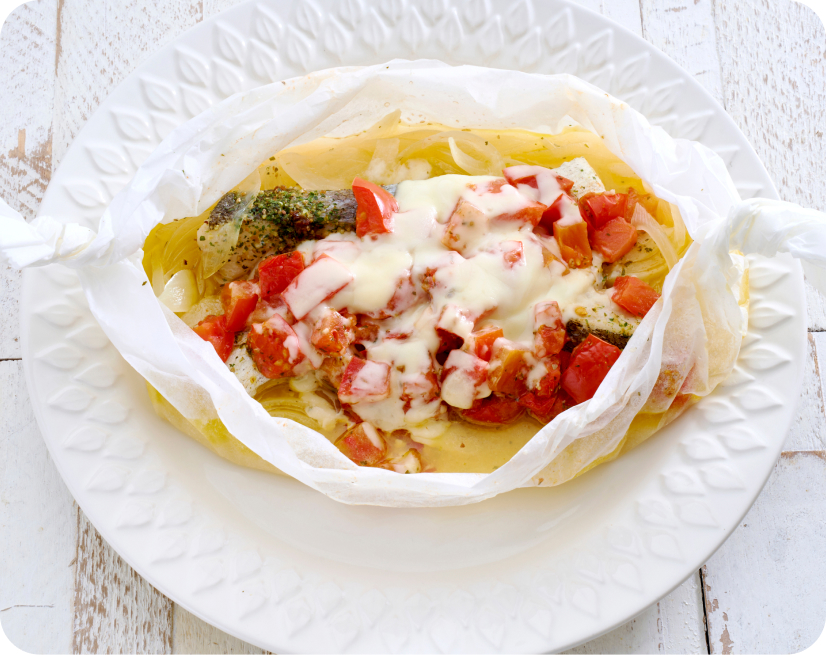 たらトマトチーズ