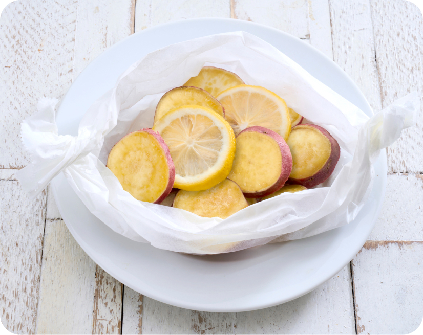 さつまいものレモン蒸し