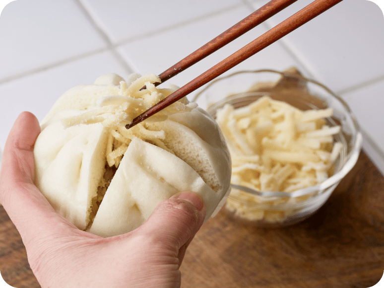 チーズを入れる