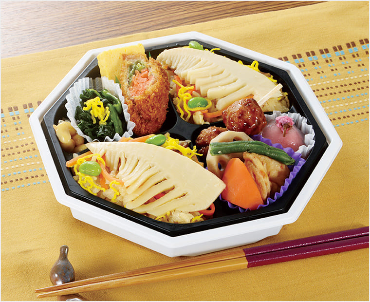 春の味覚!筍ご飯の栄養バランス弁当