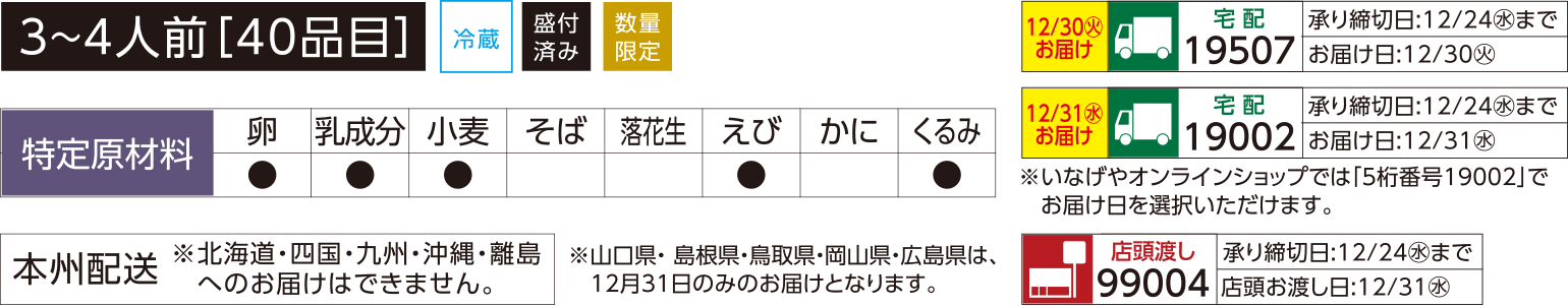和風三段重 咲華の説明