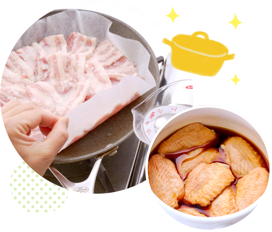 ラク漬け肉おかず