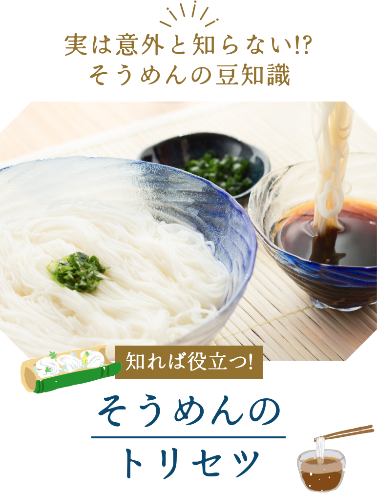 実は意外と知らない!?そうめんの豆知識＼知れば役立つ！／そうめんのトリセツ