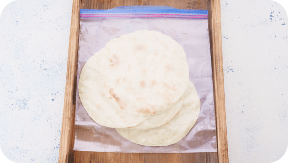 保存袋にいれる