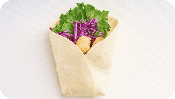 左右を内側に折る