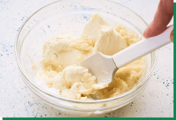 バナナとクリームチーズを合わせてソースに