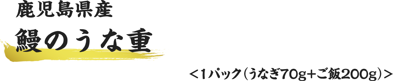 鹿児島県産鰻のうな重