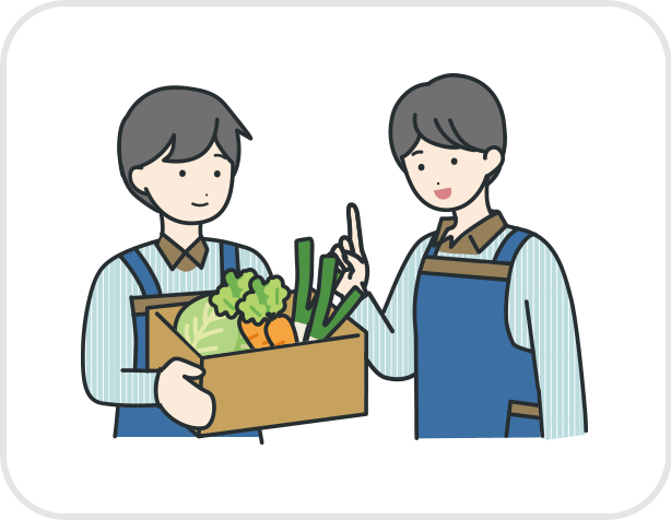 お客さまに合った商品を選ぶ様子